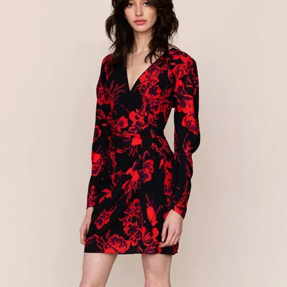 Yumi Kim South Side Dress in Lasting Love Red Black